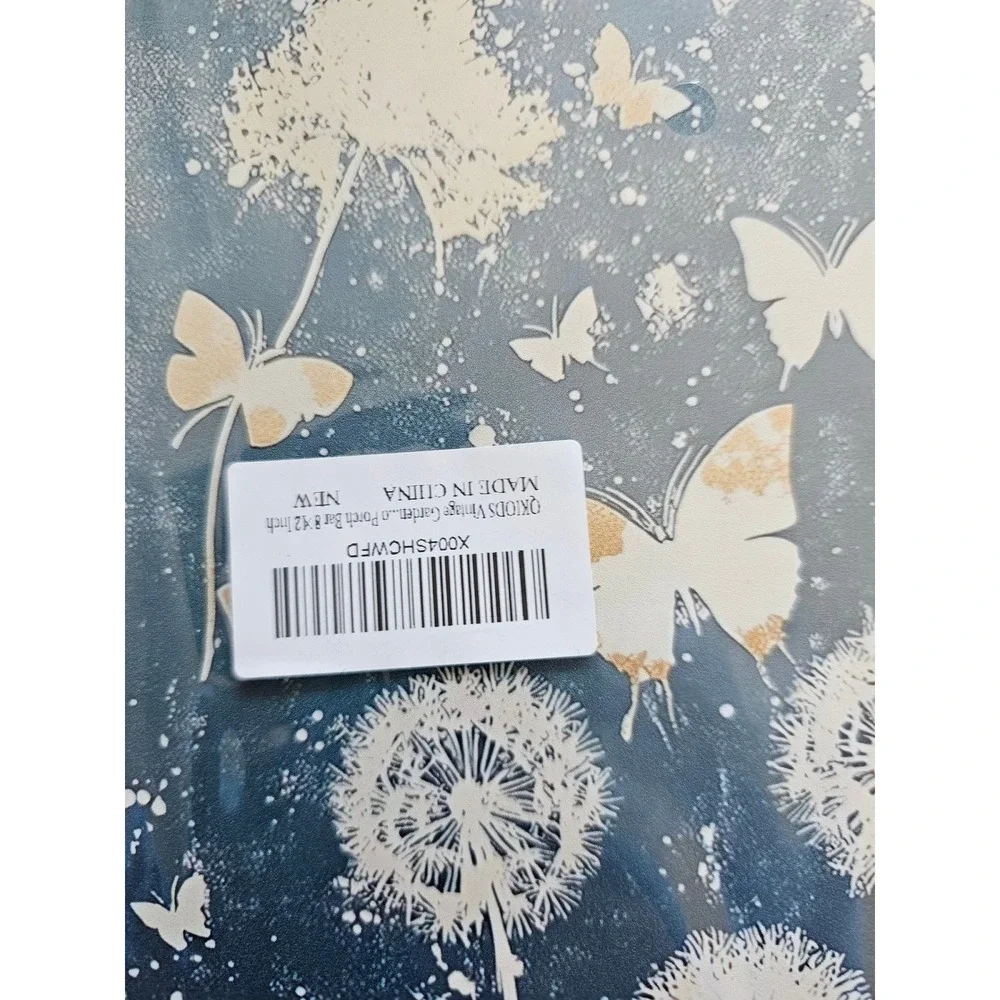QKIODS Just Breathe Metal Tin Sign Home Decor‎ 8x12 Blue New Butterfly Dandelion